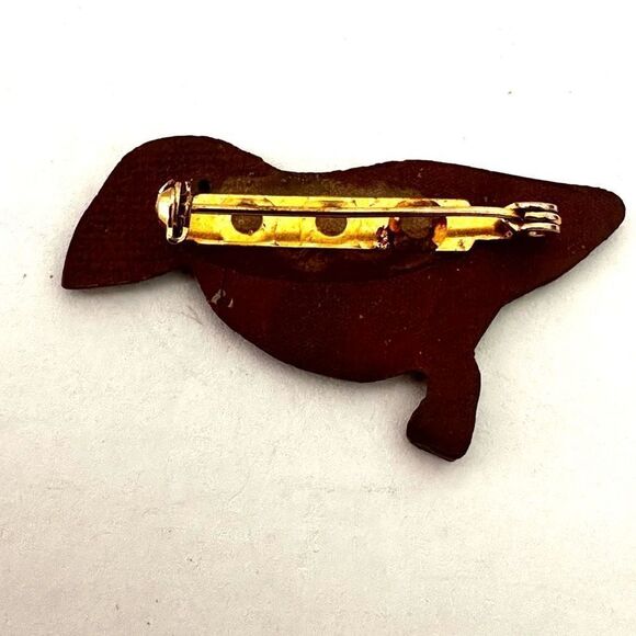 Puffin enamel brooch - Picture 3 of 7